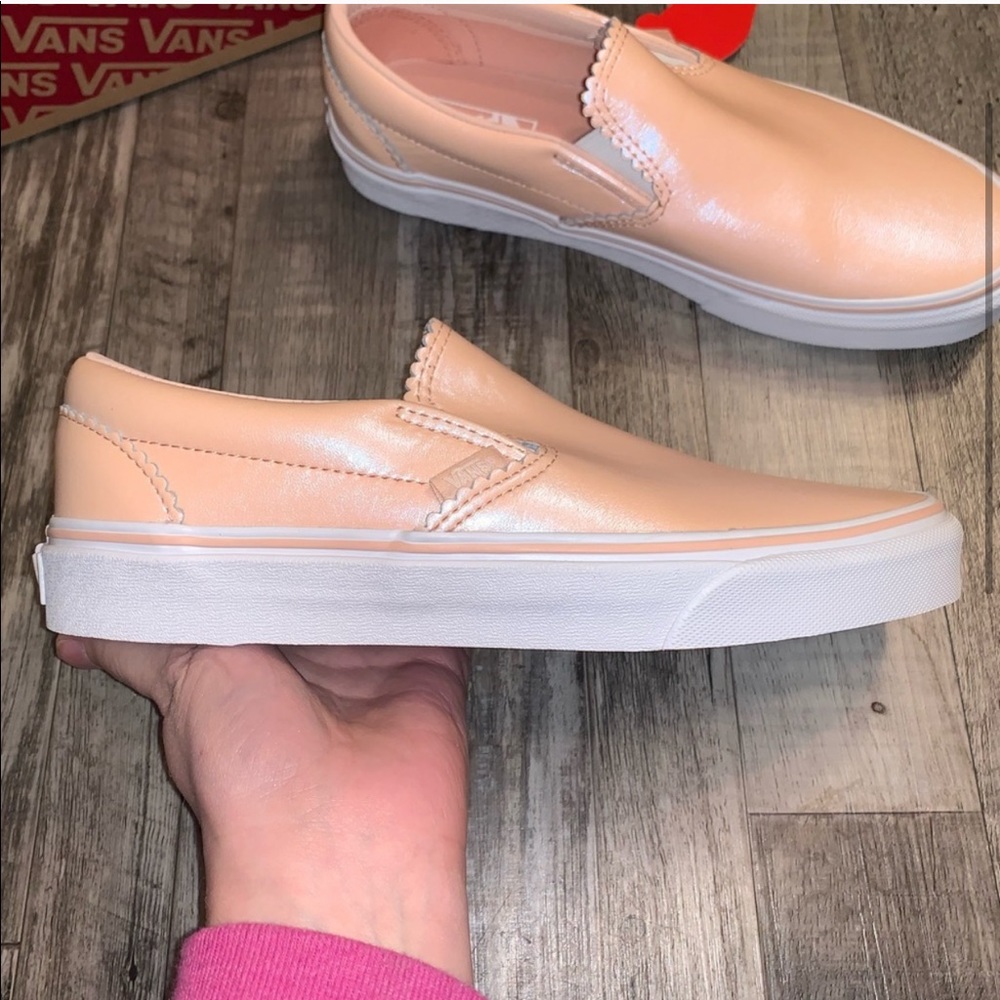 Vans pink pearl suede slip on shoes sneakers - Picture 3 of 6